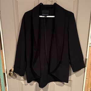 harlow and graham Black Blazer Elegant Suit Jacket no size fits as M